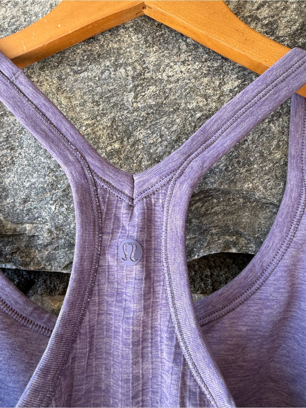 Lululemon Purple Ribbed Racerback Tank Top - Picture 3 of 4